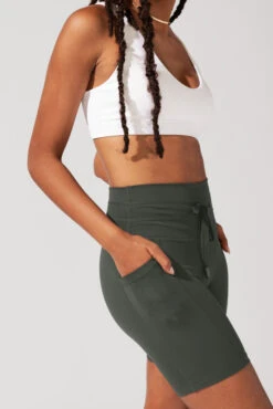 Cargo Biker Short With Pockets (Pet Hair Resistant) - Forestwood -Quality Sport Wear OPF2242