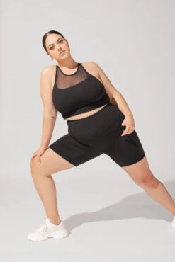 Celeste Mesh Crop Bralette - Black -Quality Sport Wear OPF2357 Edit c74f81a3 12ca 4970 8528 fab1b51ca773