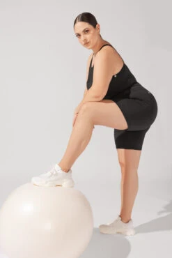 Supersculpt™ Biker Short With Pockets - Black -Quality Sport Wear OPF2384 Edit 01dd806a 5821 438e b599 4e269c62f008