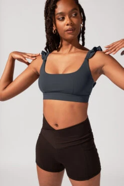 Romance Ruffle Bra - Smoky Grey -Quality Sport Wear OPF3377 Edit