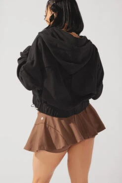 Half Zip Warm Up Hoodie - Black -Quality Sport Wear OPF3585 Edit