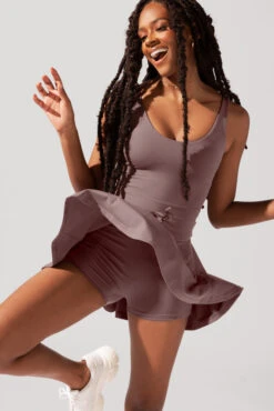 Twirl Dress - Peppercorn -Quality Sport Wear OPF4265 Edit