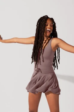 Twirl Dress - Peppercorn -Quality Sport Wear OPF4290 Edit