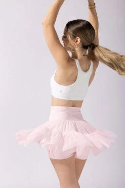 Pirouette Tiered Skort - Tutu Pink -Quality Sport Wear OPF4584 Edit