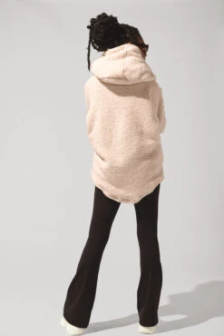 Faux Sherpa Cocoon Coat - Taupe 20 Faux Sherpa Cocoon Coat - Taupe -Quality Sport Wear OPF4790 Edit Taupe 11