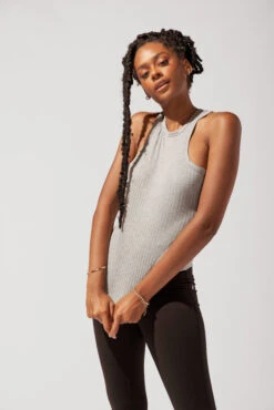 Not Your Typical Tank - Heather Grey -Quality Sport Wear OPF4820 Edit