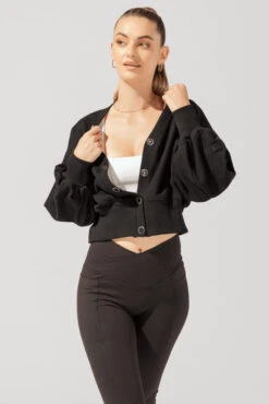 Belle Cropped Cardigan - Black 11 Belle Cropped Cardigan - Black -Quality Sport Wear OPF5268 Edit e5bfd4a0 5f31 44e2 b6e7 798686e229d6