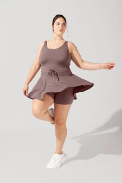 Twirl Dress - Peppercorn -Quality Sport Wear OPF5542 Edit