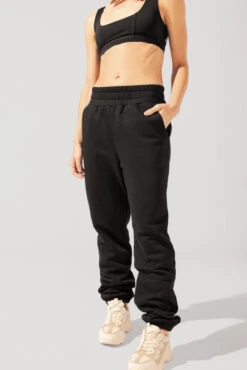 Cloud Rollover Sweatpant - Black -Quality Sport Wear OPF6277 Edit 70548cb8 e7c5 497c 8967 8eb862f77aae