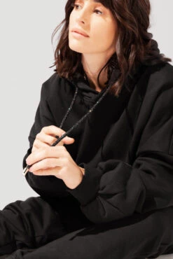 Shimmer Pullover Cloud Hoodie - Black -Quality Sport Wear OPF6370 Edit a854636e f332 41e6 8cea 6c988401c609