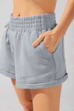 Ooey Gooey Lounge Shorts With Pockets- Bookworm Blue
