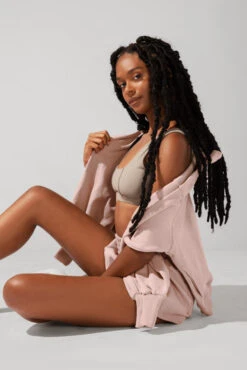 Ooey Gooey Lounge Shorts With Pockets - Ballet Slipper 11 Ooey Gooey Lounge Shorts With Pockets - Ballet Slipper -Quality Sport Wear OPF7402 Edit