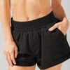 Ooey Gooey Lounge Shorts With Pockets- Black