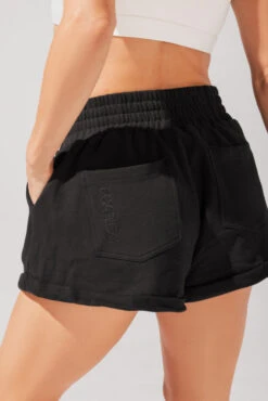 Ooey Gooey Lounge Shorts With Pockets- Black -Quality Sport Wear OPF7418 Edit