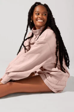 Ooey Gooey Mockneck Sweatshirt With Pockets - Ballet Slipper -Quality Sport Wear OPF7496 Edit 20dc9500 7d21 4e58 bec9 acc6ae22909e