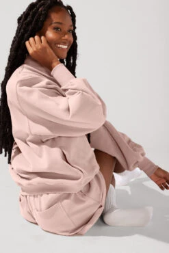 Ooey Gooey Mockneck Sweatshirt With Pockets - Ballet Slipper -Quality Sport Wear OPF7507 Edit d2786945 d6ad 4282 89d0 d43877c80cea