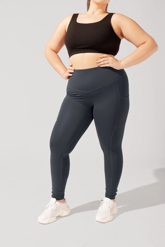 Supersculpt™ Leggings With Pockets - Smoky Grey 2 Supersculpt™ Leggings With Pockets - Smoky Grey - Image 2