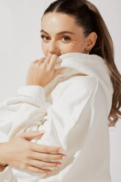 Pullover Cloud Hoodie - White -Quality Sport Wear OPF9584 Edit