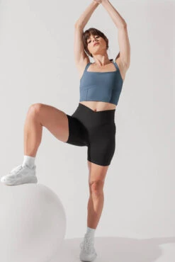 Daphne Corset Crop Top - Indigo Teal -Quality Sport Wear OntheGoCorsetCrop IndigoTeal 1047 0013 Edit