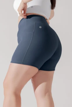 Crisscross Hourglass® Midi Shorts With Pockets (Ribbed) - Navy 16 Crisscross Hourglass® Midi Shorts With Pockets (Ribbed) - Navy -Quality Sport Wear OntheGoCorsetCrop lightsand 1047 0058 Edit 1