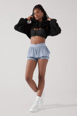 On The Run Ruffle Short - Blue Breeze -Quality Sport Wear OntheRunRuffleShort BlueStorm 4017 1564 Edit 6258e05b 8635 4e9d 8156 e0edcfb86146