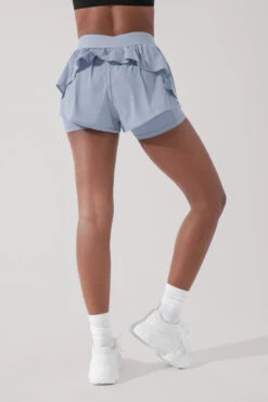 On The Run Ruffle Short - Blue Breeze -Quality Sport Wear OntheRunRuffleShort BlueStorm 4017 1601 Edit 6524bc5f 913c 41ad 859f c0fb46b1c0e1