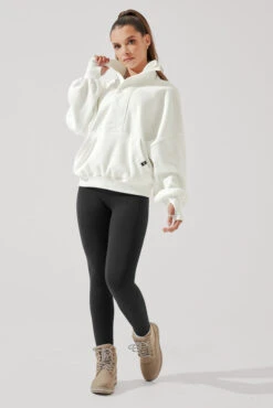 Ooey Gooey Half Zip Sweater - Almond Milk -Quality Sport Wear OoeyGooeyHalfZip AlmondMilk E1016 2733 Edit