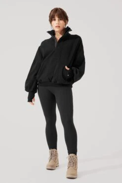 Ooey Gooey Half Zip Sweater - Black 16 Ooey Gooey Half Zip Sweater - Black -Quality Sport Wear OoeyGooeyHalfZip Black E1016 2208 Edit