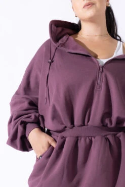 Game Day Dress - Deep Plum -Quality Sport Wear POCKETS