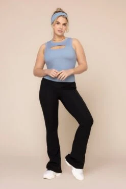 Peekaboo Crew Tank - Blue Storm -Quality Sport Wear Peek a booCrewTank BlueStorm B1024 03031