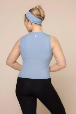 Peekaboo Crew Tank - Blue Storm -Quality Sport Wear Peek a booCrewTank BlueStorm B1024 03068