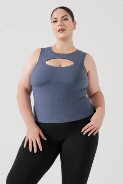 Peekaboo Crew Tank - American Blue -Quality Sport Wear PeekabooCrewTank AmericanBlue B1024 1027 Edit f17682d5 2051 4dbf ade5 ece2f3269d33