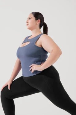 Peekaboo Crew Tank - American Blue -Quality Sport Wear PeekabooCrewTank AmericanBlue B1024 1068 Edit 21b23c3f ece3 4ab2 8cbd 74704d73ed75