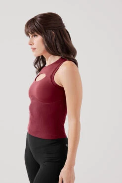 Peekaboo Crew Tank - Crimson -Quality Sport Wear PeekabooCrewTank Crimson B1024 0392 Edit c7aa3959 ae2a 4b85 ab65 b13935a27232