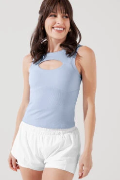 Peekaboo Crew Tank - Sky Blue -Quality Sport Wear PeekabooCrewTank SkyBlue B1024 2002 Edit 76108ac0 8b88 4e8d 87b2 72e677d49613