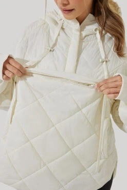 Pillow Packable Puffer Jacket - Coconut Cream -Quality Sport Wear Pillow Packable Puffer Jacket Coconut Cream E1006 1927