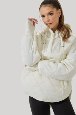Pillow Packable Puffer Jacket - Coconut Cream -Quality Sport Wear Pillow Packable Puffer Jacket Coconut Cream E1006 1943