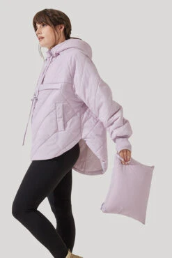 Pillow Packable Puffer Jacket - Orchid Ice -Quality Sport Wear Pillow Packable Puffer Jacket Orchid Ice E1006 2173