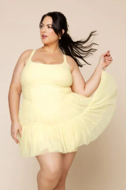 Corset Pirouette Dress - Buttercream