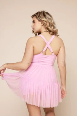 Corset Pirouette Dress - Bubblegum -Quality Sport Wear PirouetteDress Bubblegum F1000 02084 Edit