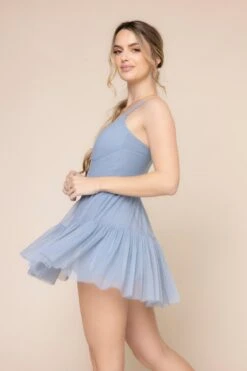 Corset Pirouette Dress - Blue Storm -Quality Sport Wear PirouetteSkort BlueStorm 6064 03588