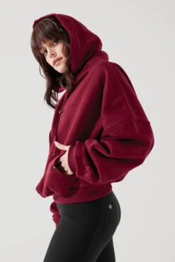 Pullover Cloud Hoodie - Crimson -Quality Sport Wear PulloverCloudHoodie Crimson 5022 0144 Edit