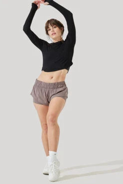 Refine Long Sleeve Top - Black -Quality Sport Wear Refine Long Sleeve Top Black B1013 2899