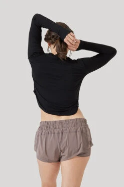 Refine Long Sleeve Top - Black -Quality Sport Wear Refine Long Sleeve Top Black B1013 2932