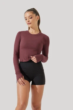 Refine Long Sleeve Top - Rose Clay -Quality Sport Wear Refine Long Sleeve Top Desert Clay B1013 0897