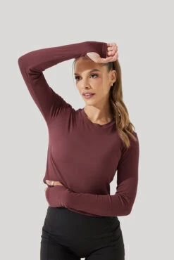 Refine Long Sleeve Top - Rose Clay -Quality Sport Wear Refine Long Sleeve Top Desert Clay B1013 0923