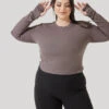 Refine Long Sleeve Top - Woodland Taupe