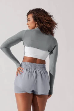 Relevé Ribbed Shrug - Indigo Teal -Quality Sport Wear ReleveRibbedShrug IndigoTeal 2026 2236 Edit 1