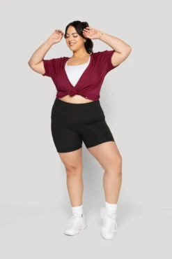 Reversible Deep V Tee - Sangria -Quality Sport Wear Reversible Deep V Tee Sangria B1015 02964