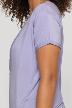 Reversible Deep V Tee - Lavender -Quality Sport Wear Reversible Deep V Tee Sky Blue B1015 00780